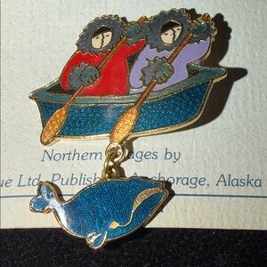 Vintage Enamel Signed Barbara Lavallee Brooch